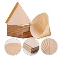 ورق فلتر القهوة من Primo Plus مكون من 100 قطعة لتصفية وتنقية القهوة من الشوائب ( باللون البني )